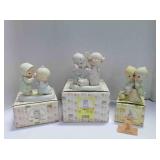 3 vintage Enesco Precious Moments figurines