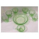 Vintage Hazel-Atlas Florentine Vaseline serving