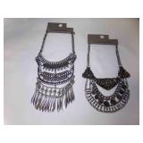 2 BOHO Metals Layered Statement Necklaces