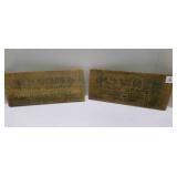 2 wood box ends from Tokay Grapes-great for dï¿½cor