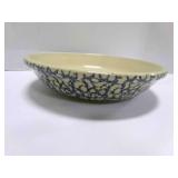 Roseville 12" Pasta Plate Sponge ware pottery bowl