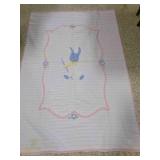 Vintage Chenille Baby bedspread -64" x 38"