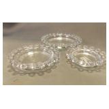 Vintage Imperial Glass "Candlewick" Nesting