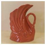 Vintage Niloak Pottery Pink Swan Planter or Vase