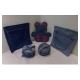 Hand Made Denim Coasters(8) - Pot Holders & Trivet