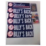 6 New York Yankees Stickers 11" x 3" & Yankees