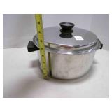 Stock pot w/lid light weight, stainless steel