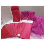 Organza Table Cloths Coverings-6 Pink 28" x 6 yds