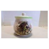Speckled Stoneware Canister/Cookie Jar With Lid