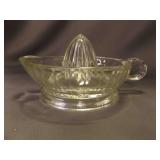 Vintage Clear Pressed Glass Hand Juicer/Reamer