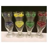 4 Ladies Day Beer Glasses-ladies bikinis glasses