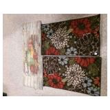 2 Throw Rugs 34" x 21", Anti Fatigue mat 17" x