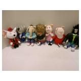 7 Stuffed Characters from the movie Sing