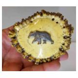 Vintage Handcraft ed Elk Antler Burr Belt Buckle