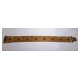 Vintage CATHE Gold Tone Mesh Bracelet w/Round