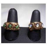 2 Vintage Celebrity 1/20 10 KT Gold Filled Shank