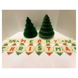 Vintage Honey Comb Christmas trees