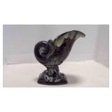 Vintage Ceramic Cornucopia Planter Drip Glazed