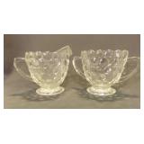Vintage Anchor Hocking Bubble Glass Creamer