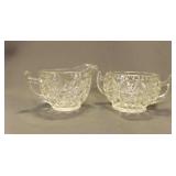 Vintage Anchor Hocking Cream and Sugar Set