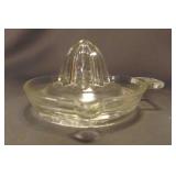 Manual Clear Glass Citrus Juicer - Heavyweight