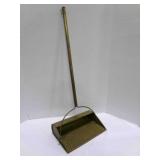 Vintage Brass Dust pan w/brass handle-31" Tall