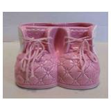 Vintage Ceramic Baby Bootie Planter w/Laces