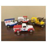 PEPSI COLA COIN BANKS AND TRUCKS