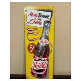 PEPSI COLA METAL SIGN
