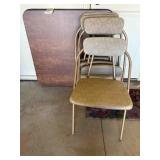FOLDING TABLE W/4 CHAIRS
