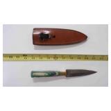 Damascus steel dagger knife with sheath