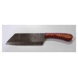 Damascus steel cleaver knife