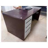 Office Desk and File Cabinet