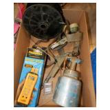 box of misc. paint sprayer, etc.