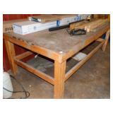Wood Shop Table And Contents