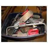 tub of masonry tools