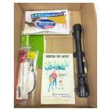 box of misc. scope, etc
