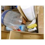 Variety - gloves, face shield, storage boxes