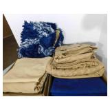 Sheets, Pillow Cases, Small Rug (2 boxes)