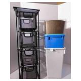 Metal Storage Drawers, Trashcans (4)