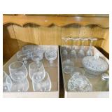 Clear Glass - Stemware, Candy Bowl, Etc (2 boxes)