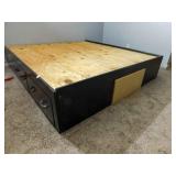 Wood Bed Frame w/ storage