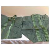 Large Green Canvas Bags (2)