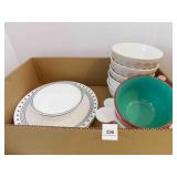 Corelle Dishes (9), Bowls - variety (1 box)