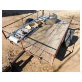 Metal/Wood Trailer,, w/ accessories