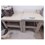 Wooden Workshop Tables - 2 similar