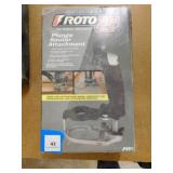 Roto Zip by Bosch Plunge Router Attachment, in