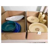 Dishes - Pfaltzgraff, Rubbermaid, Andrea (1 box)