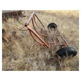 Pull type bale chariot