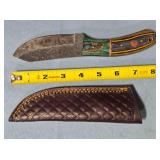 Nesmuk blade knife. Two-tone wood handle.